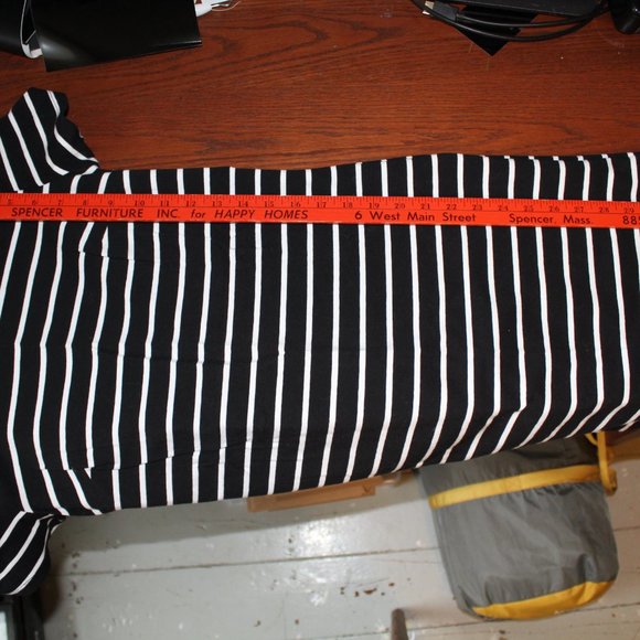 BLACK & WHITE STRIPED T-SHIRT DRESS - OLDNAVY SIZE SMALL - Picture 6 of 7